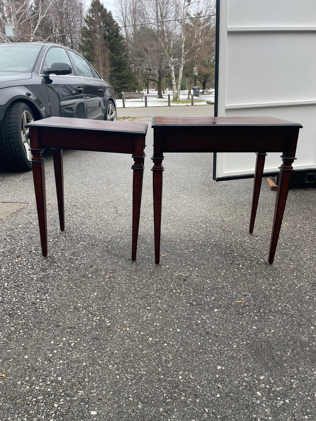 2 Wooden Accent Tables