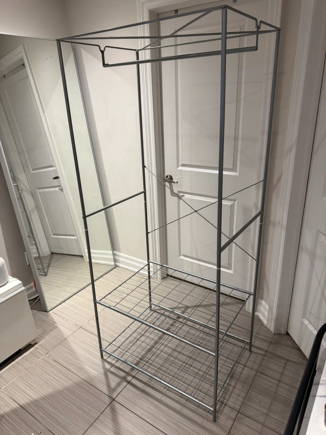 Wire Garment Rack with Shelves - photo 2
