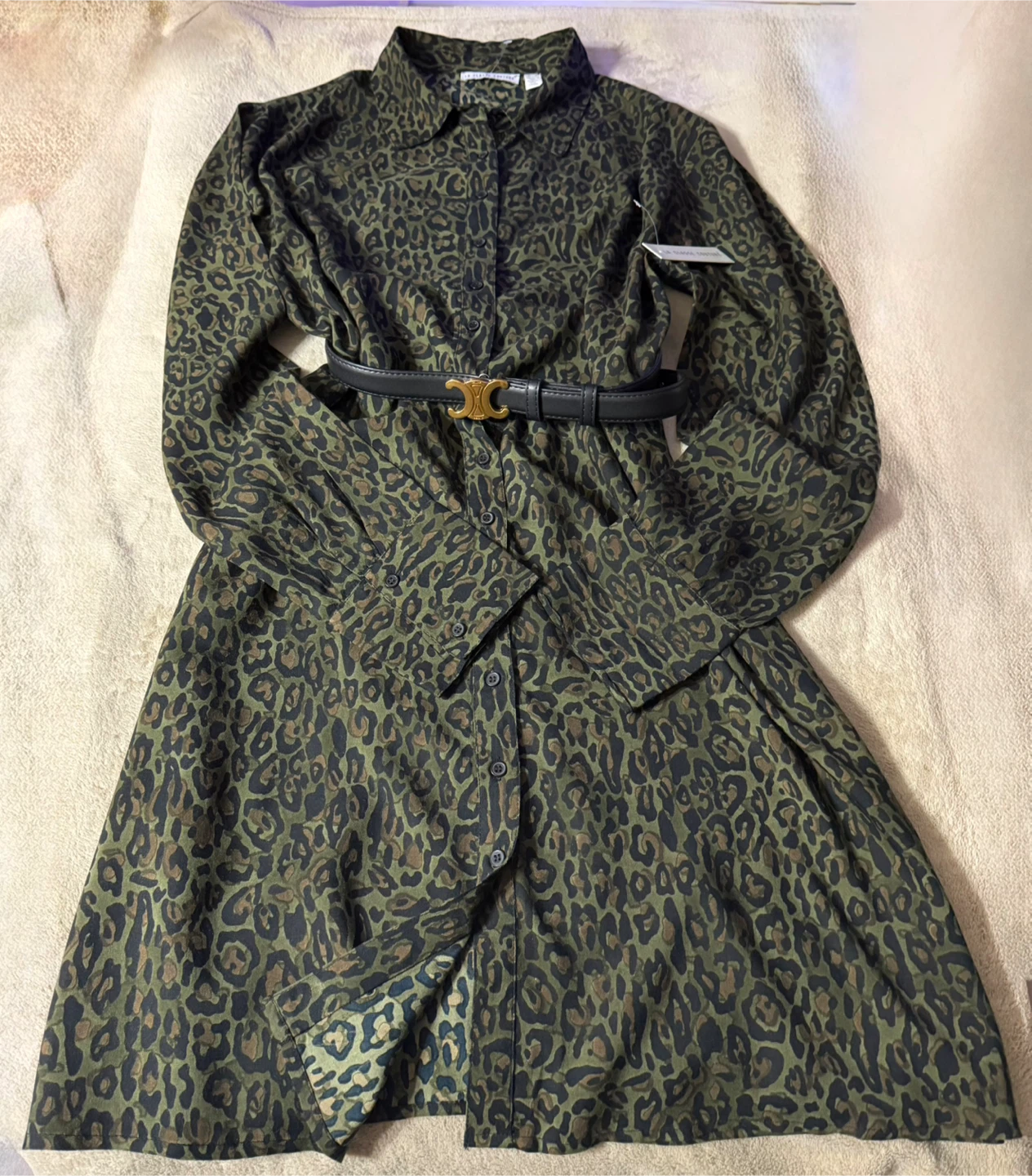 LA BELLE BOUTIQUE Leopard Print Shirt Dress - photo 2