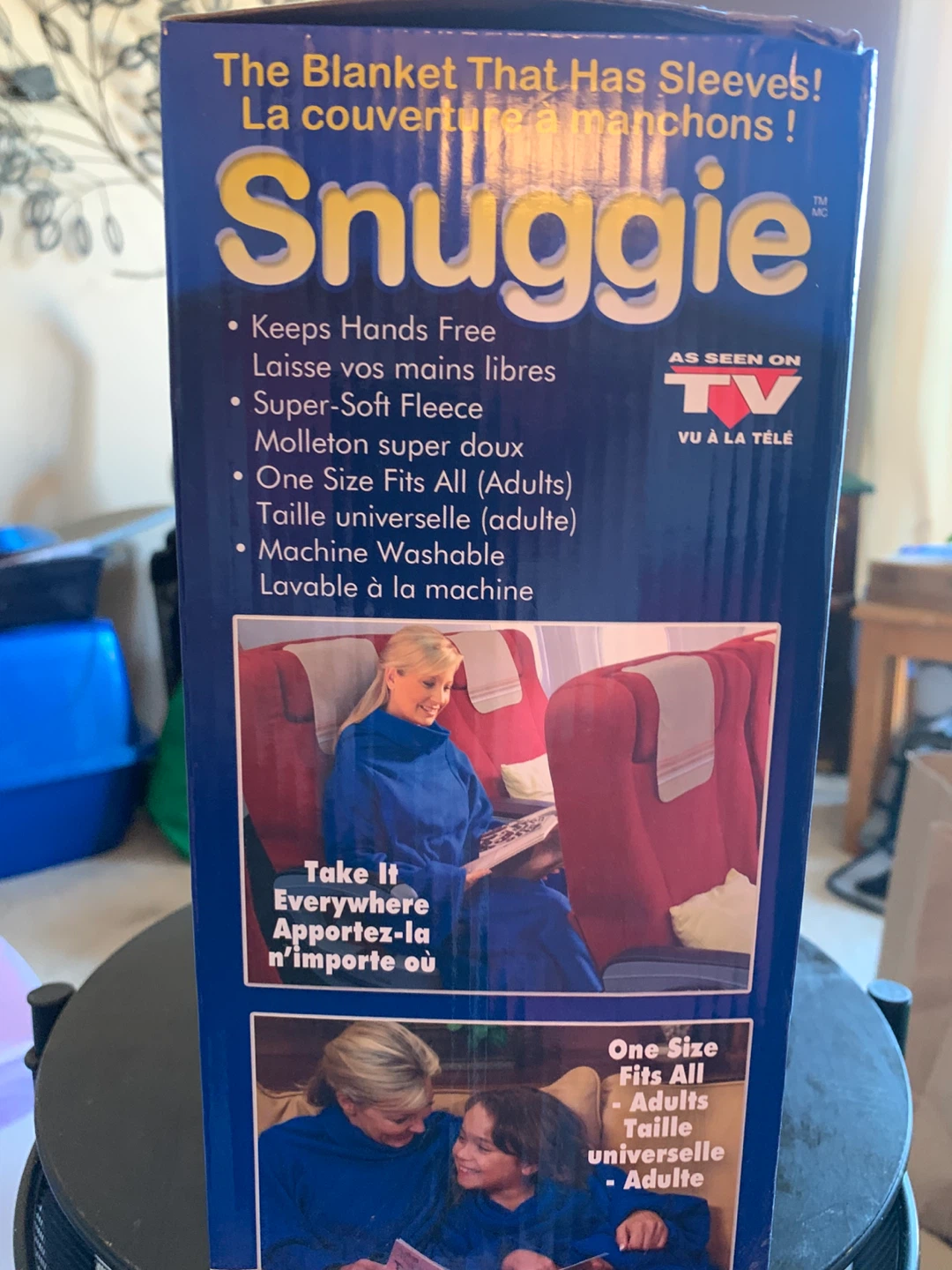 Snuggie Blanket with Sleeves - Super Soft Fleece - photo 2