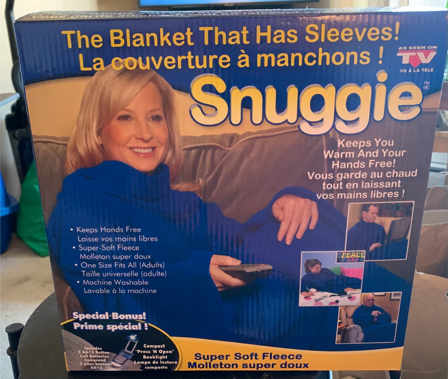 Snuggie Blanket with Sleeves - Super Soft Fleece