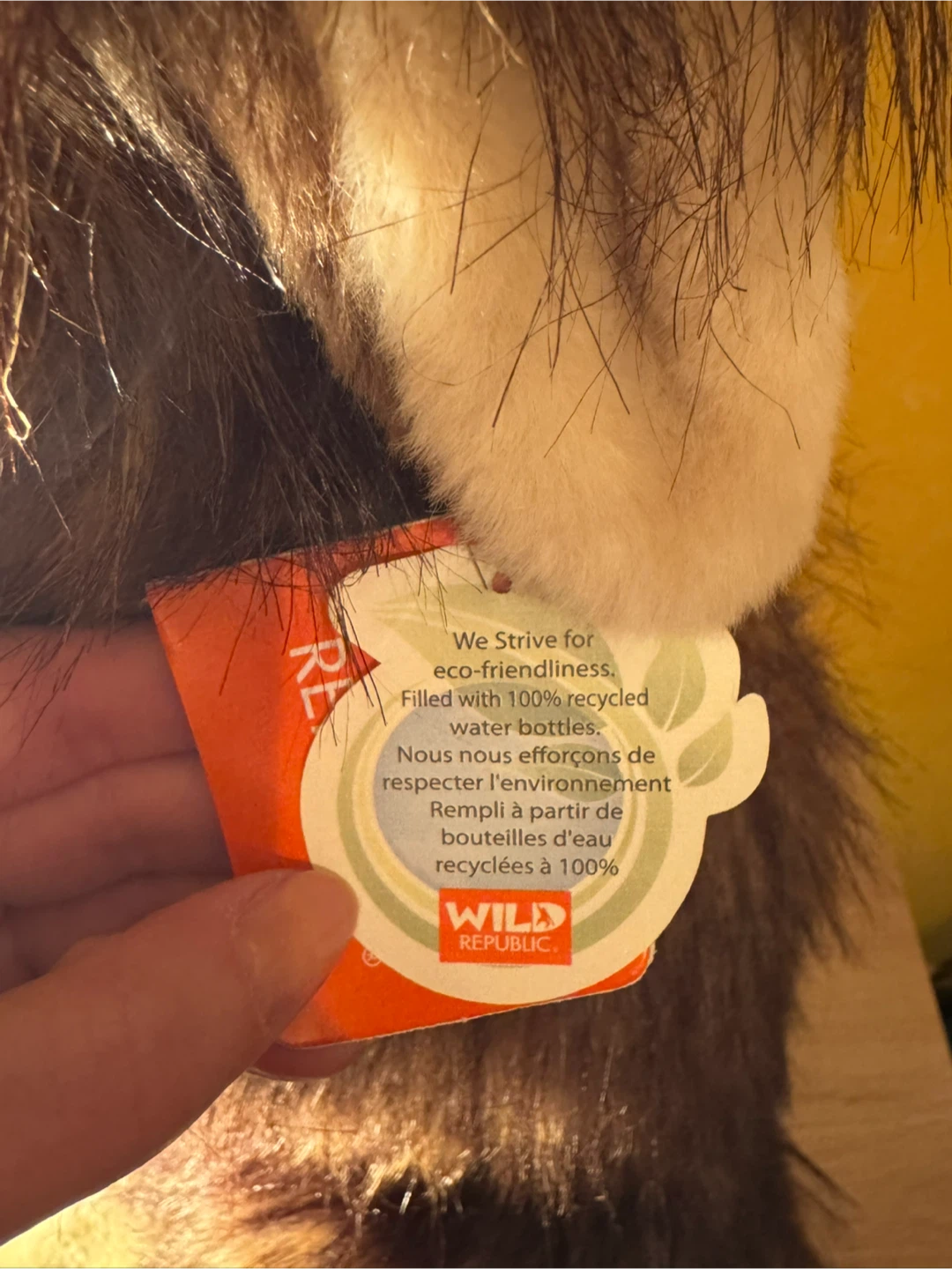 Plush Wolf / Husky Stuffed Animal – Large Size Toy BNWT - photo 2