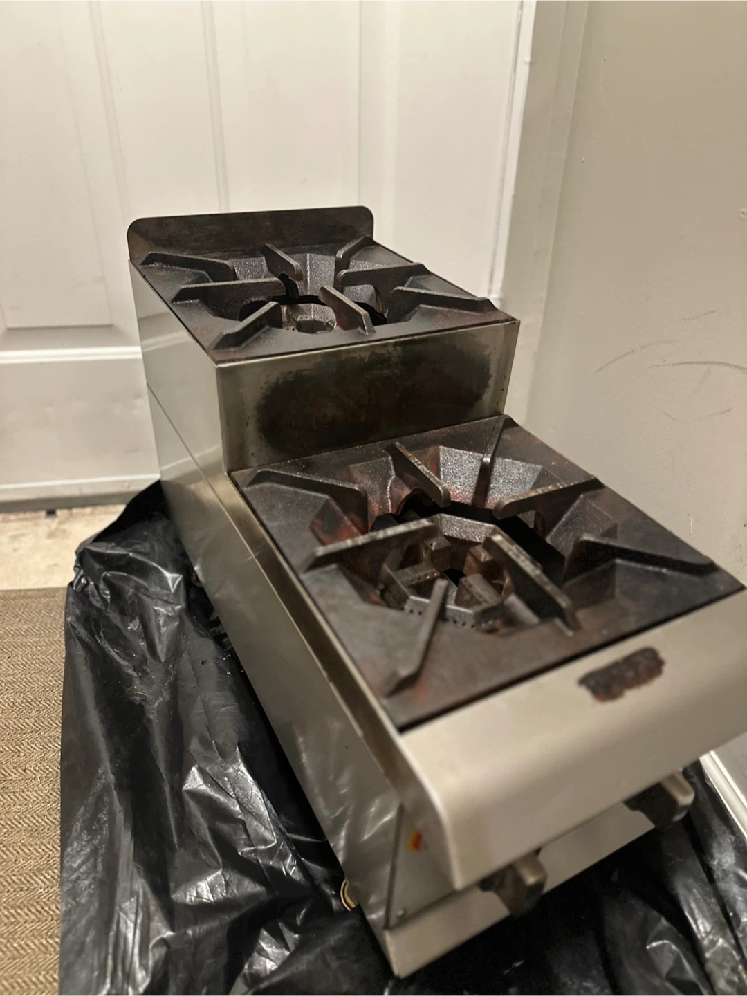CPG 12” step up Double Burner Commercial Stove Natural Gas