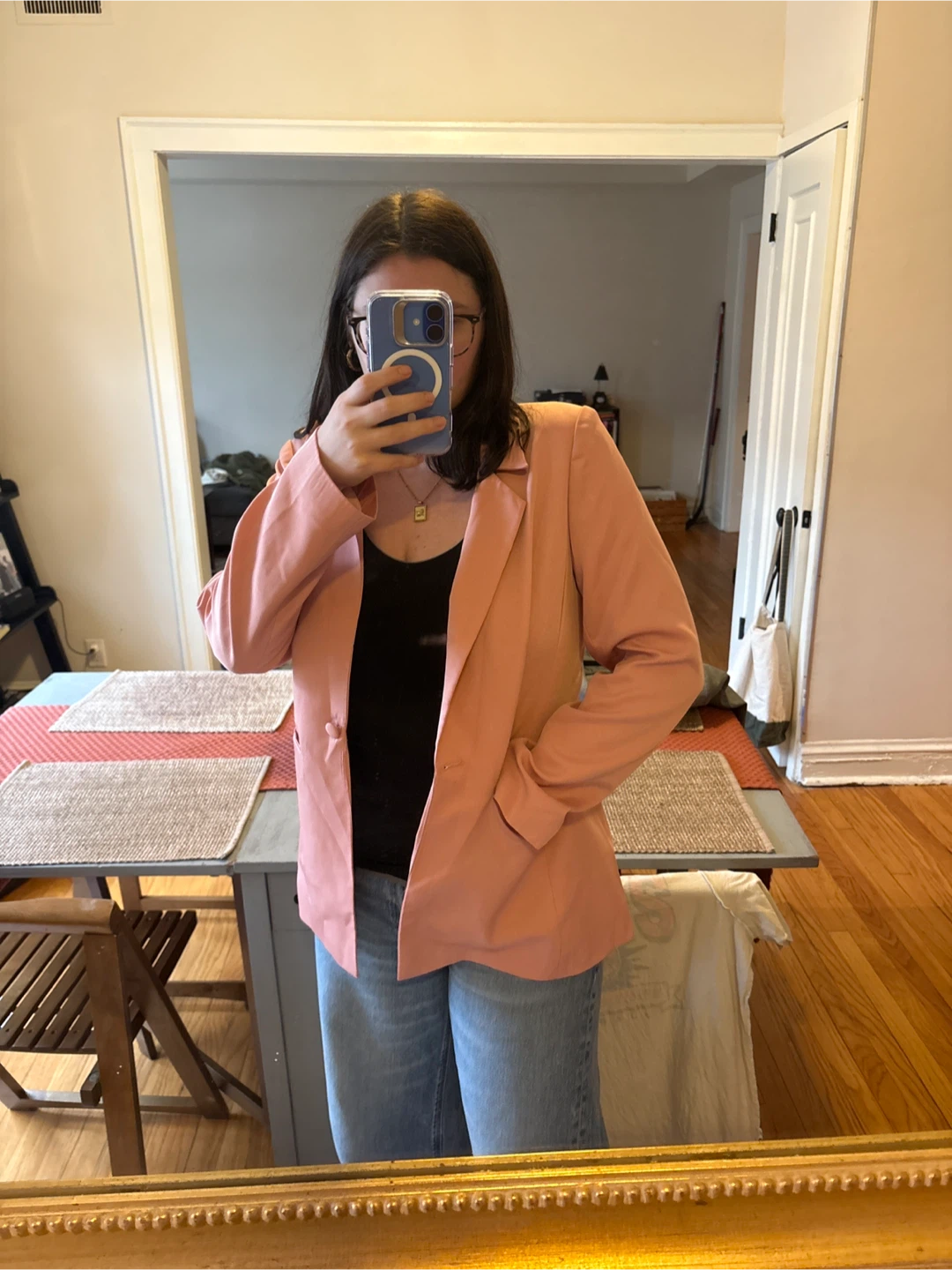 PRETTYGARDEN Pink Blazer Jacket Size M - photo 5