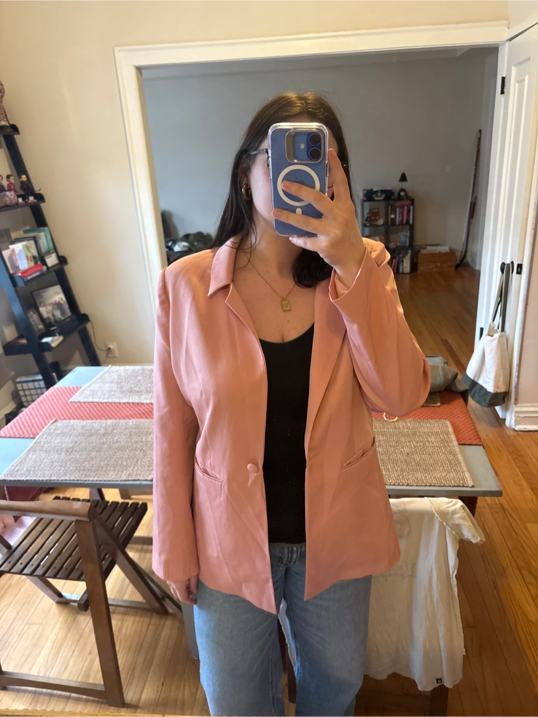 PRETTYGARDEN Pink Blazer Jacket Size M - photo 4