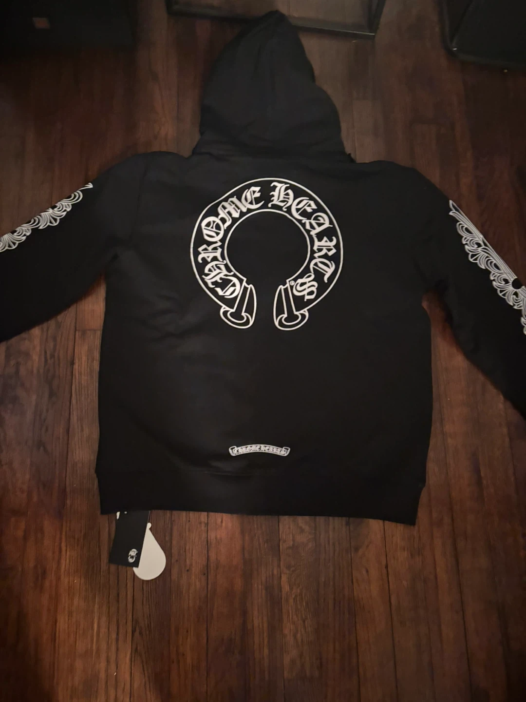 Chrome Hearts Black Zip-Up Hoodie - photo 4