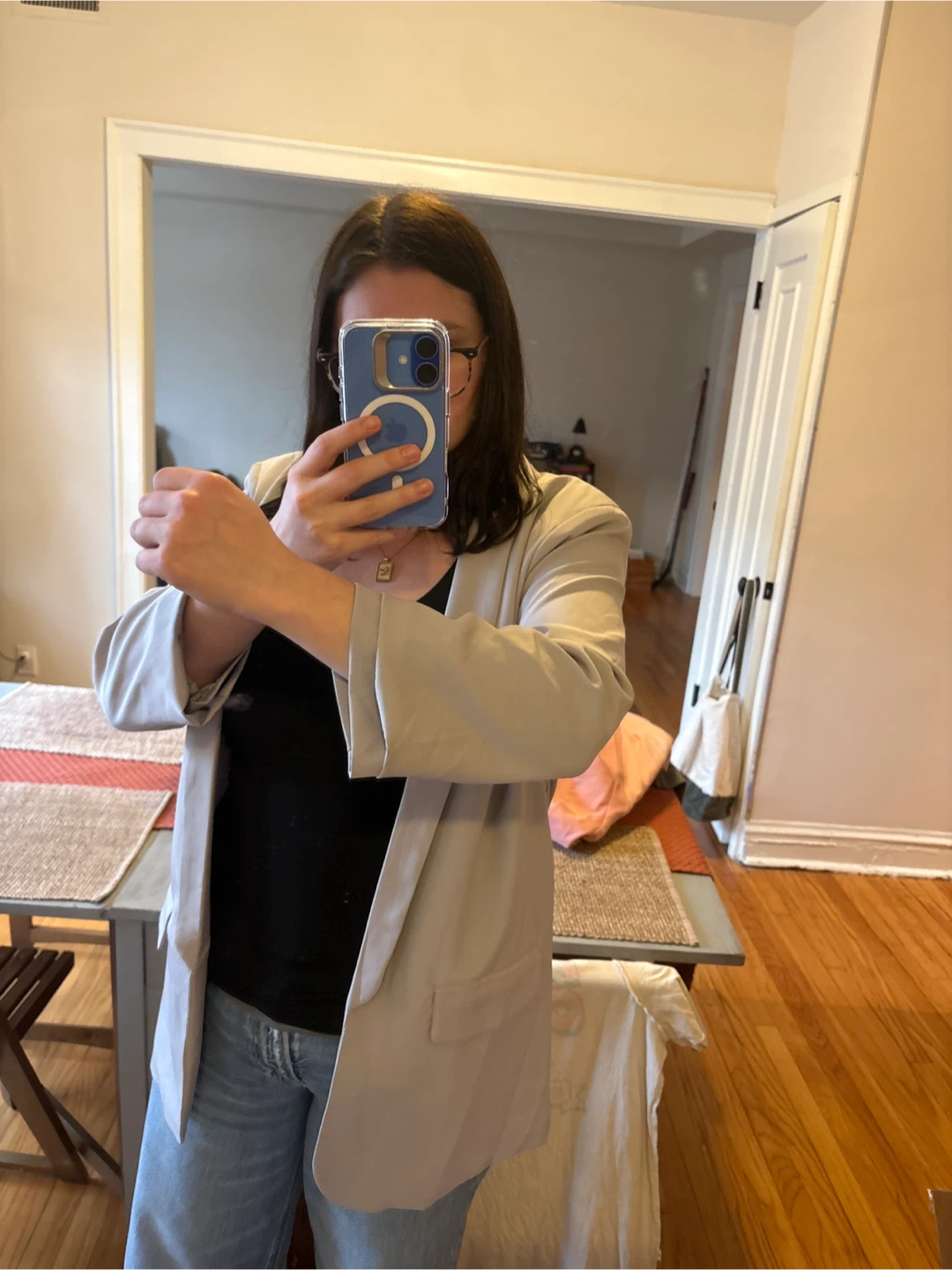 Strut & Bolt Women's gray Blazer Size L - photo 4