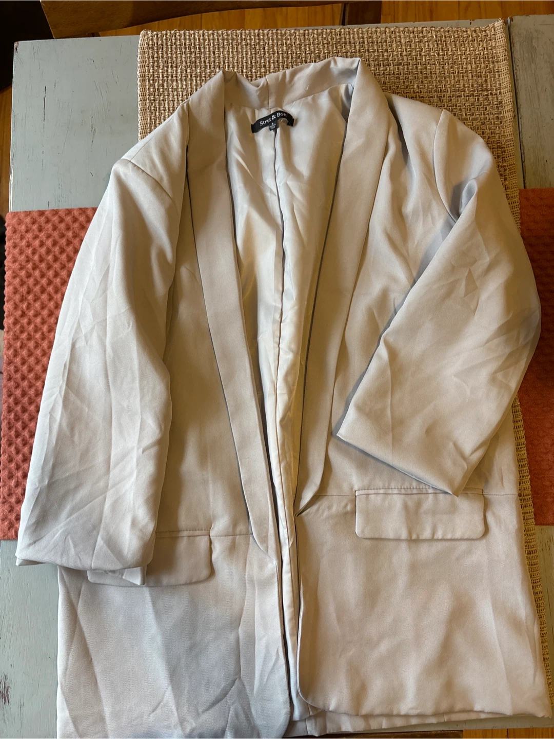 Strut & Bolt Women's gray Blazer Size L