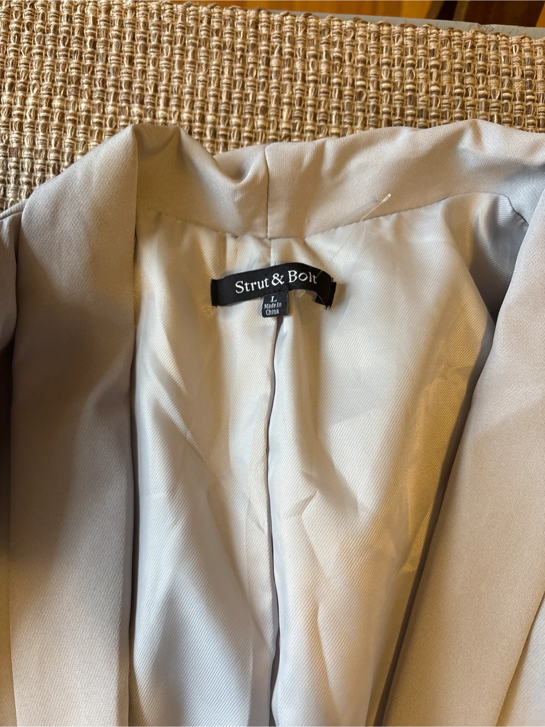 Strut & Bolt Women's gray Blazer Size L - photo 2