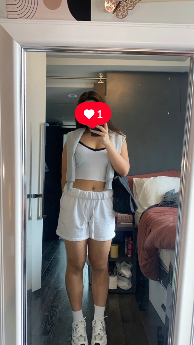 Garage White Cropped Tank Top with Black Strappy Trim - L - photo 5