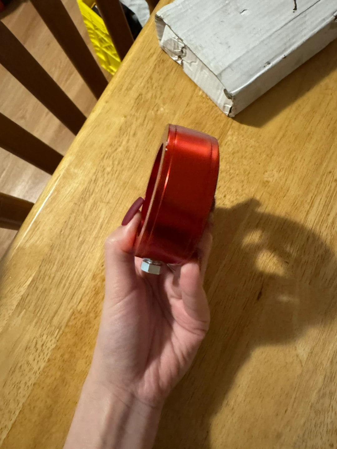 Red Aluminum Oil Filter Sandwich Adapter - photo 4