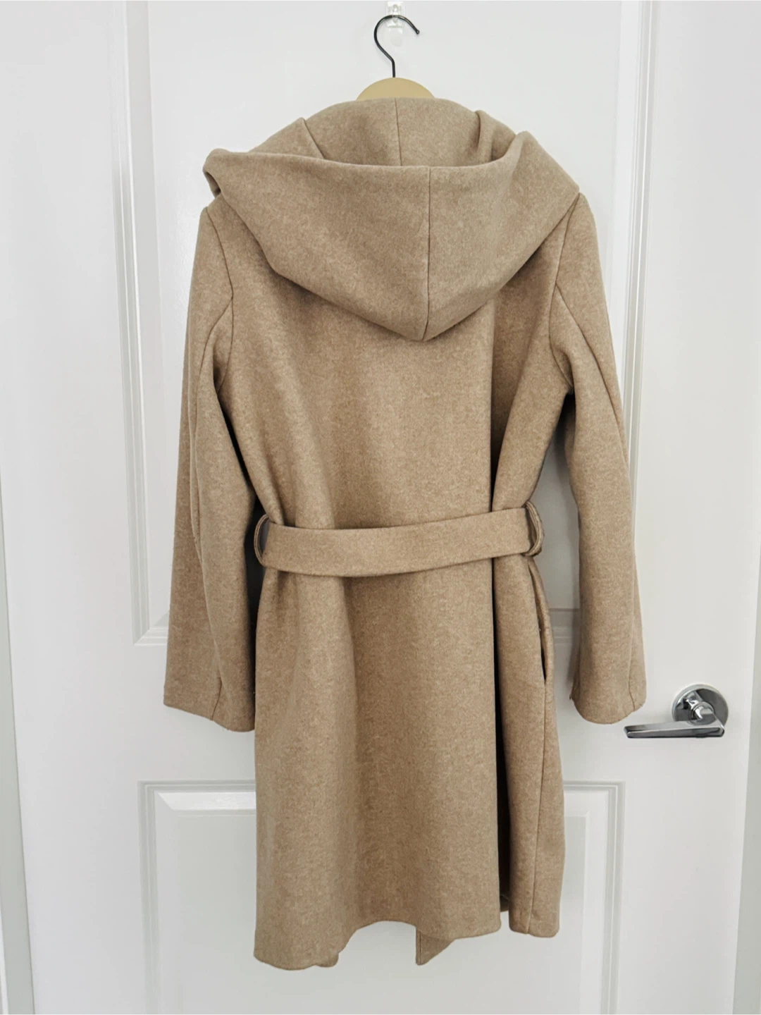 Zara Hooded Belted Coat  Size S - photo 5