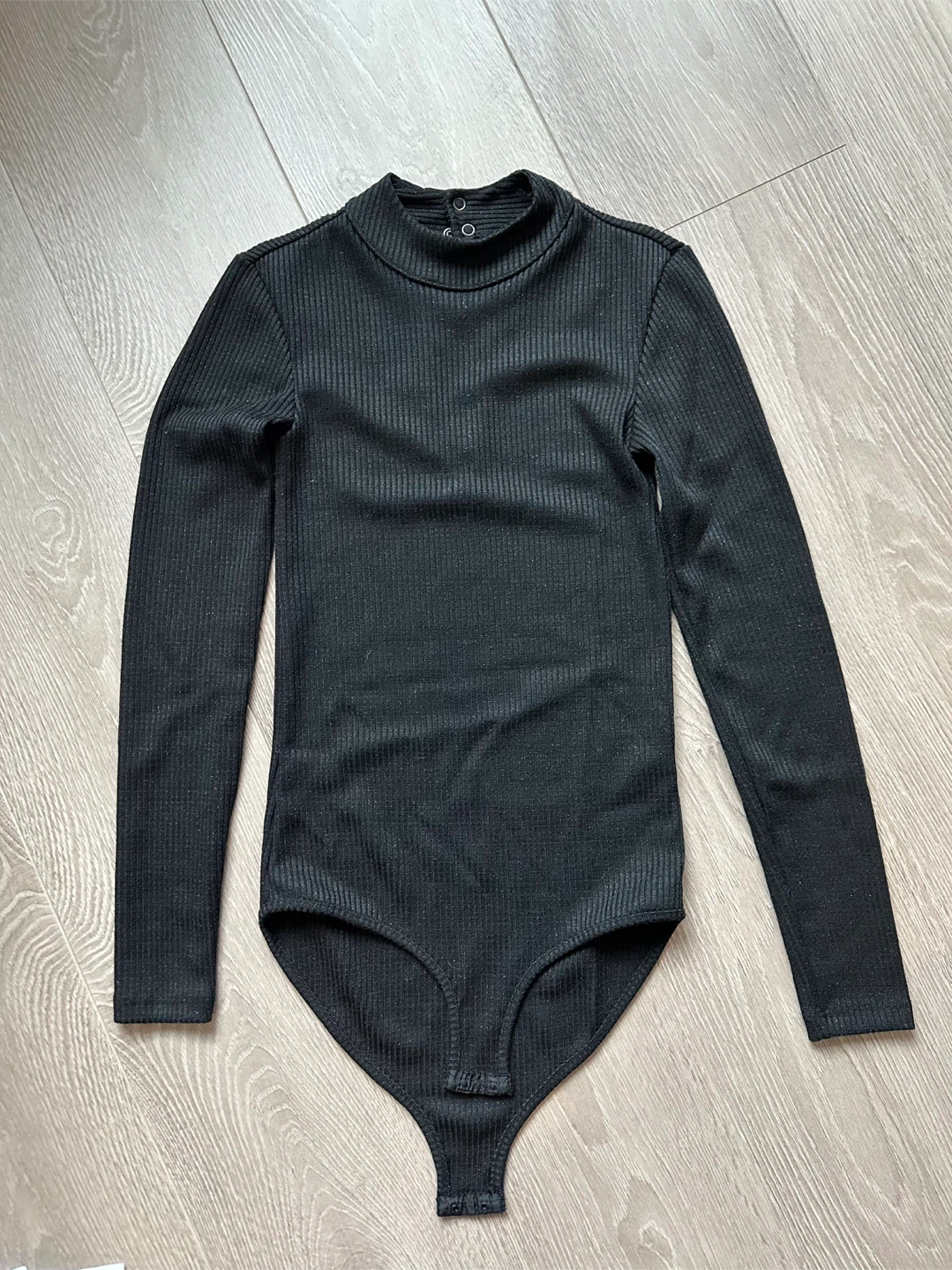 Scotch & Soda Black Ribbed Bodysuit