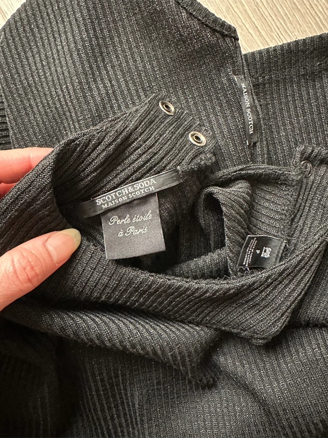 Scotch & Soda Black Ribbed Bodysuit - photo 3