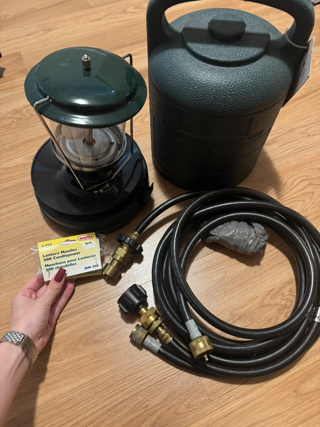 Propane Lantern with Carry Case and Accessories