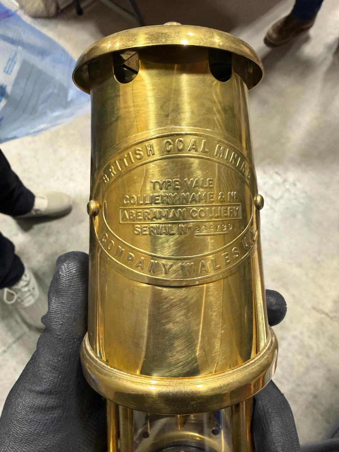 British Coal Mining Lamp Type Vale Aberaman Colliery - photo 2