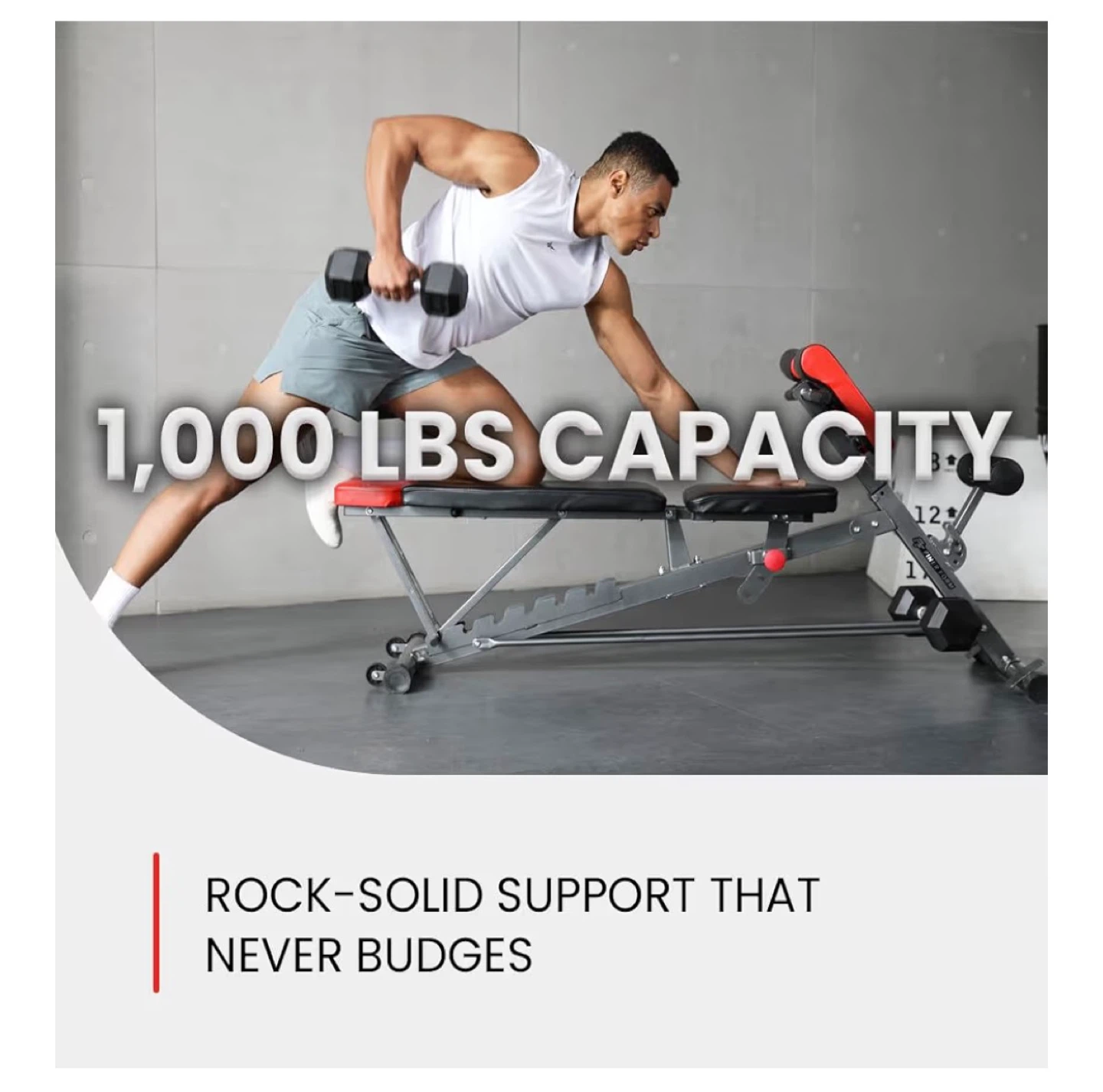 Adjustable Weight Bench / Roman Chair with 1000 lbs Capacity - photo 3