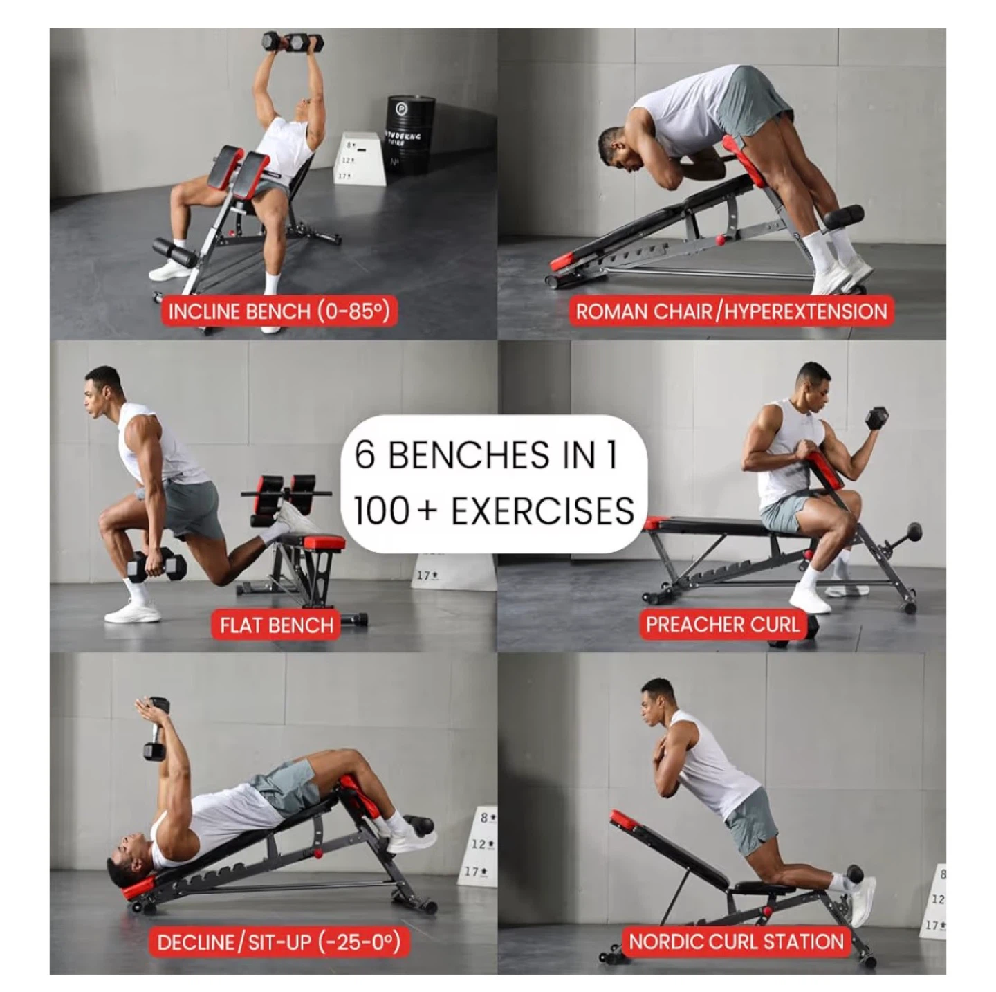 Adjustable Weight Bench / Roman Chair with 1000 lbs Capacity - photo 2