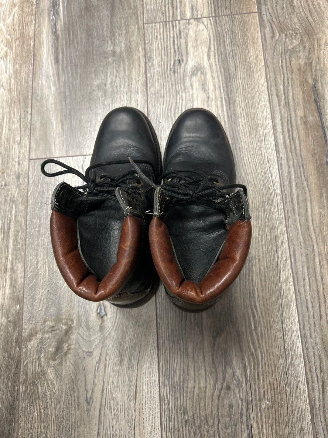 Black Leather Work Boots