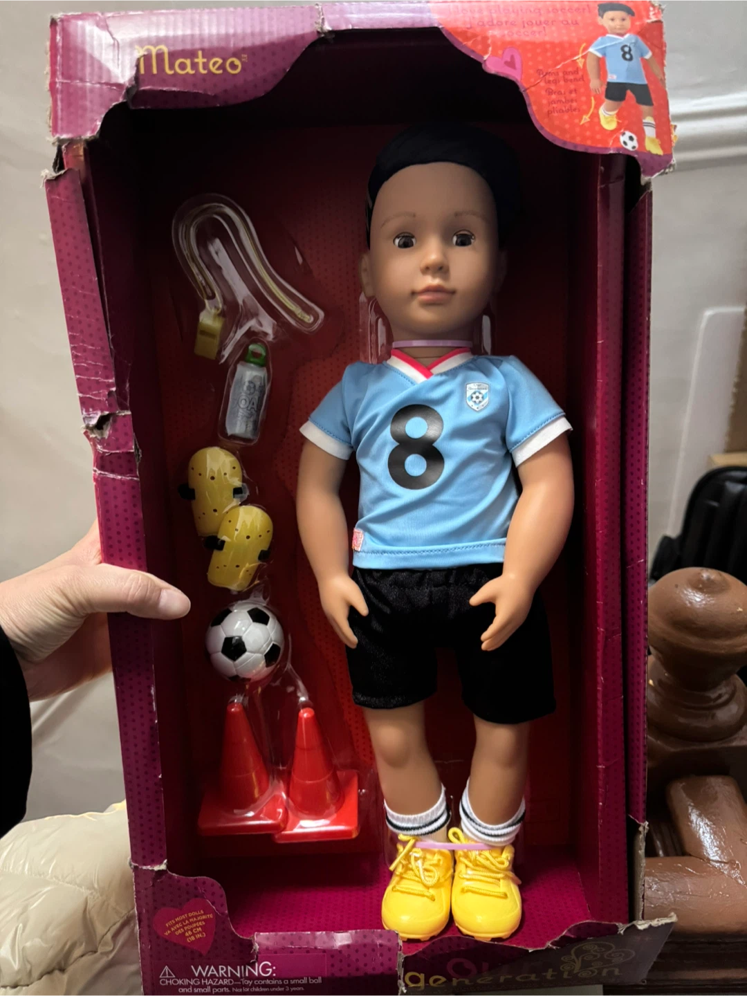 Our Generation Mateo Soccer Doll with Accessories