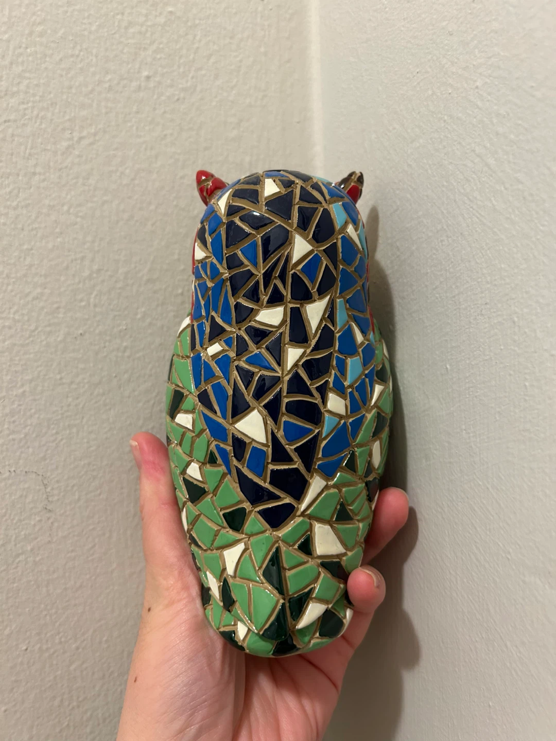Beautiful Handcrafted Mosaic Owl Figurine - Perfect Home Decor - photo 2