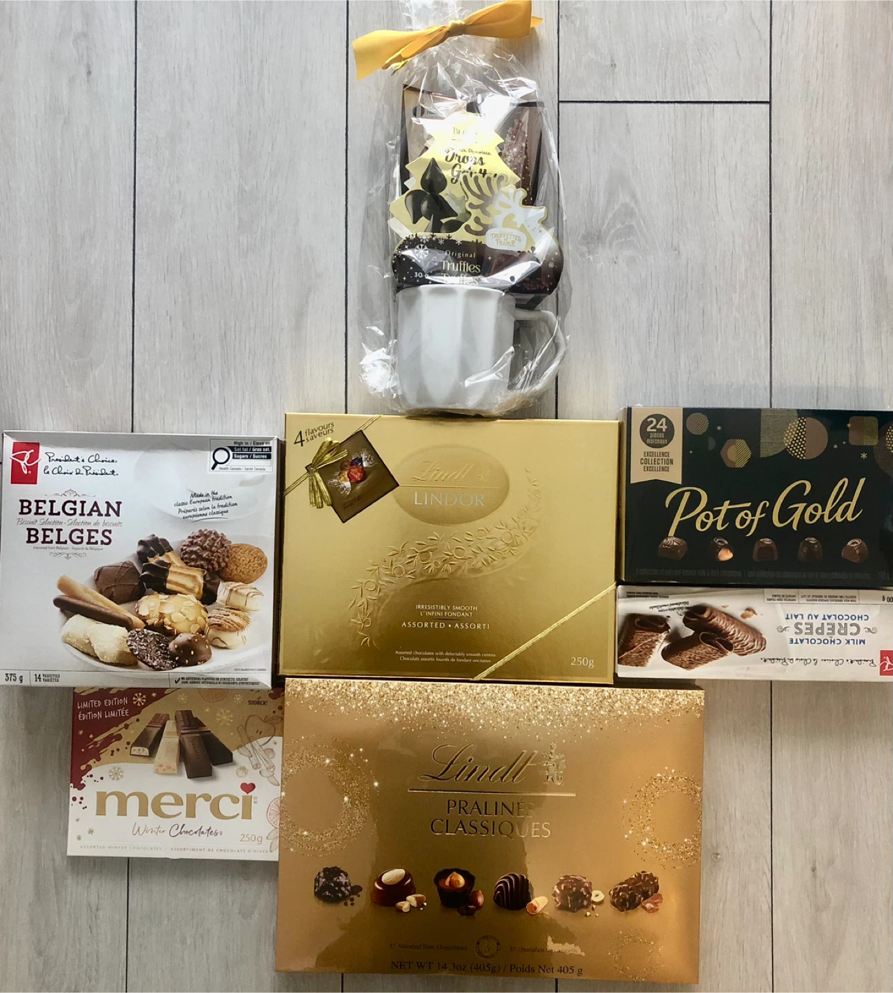 A set of Assorted Chocolates Box