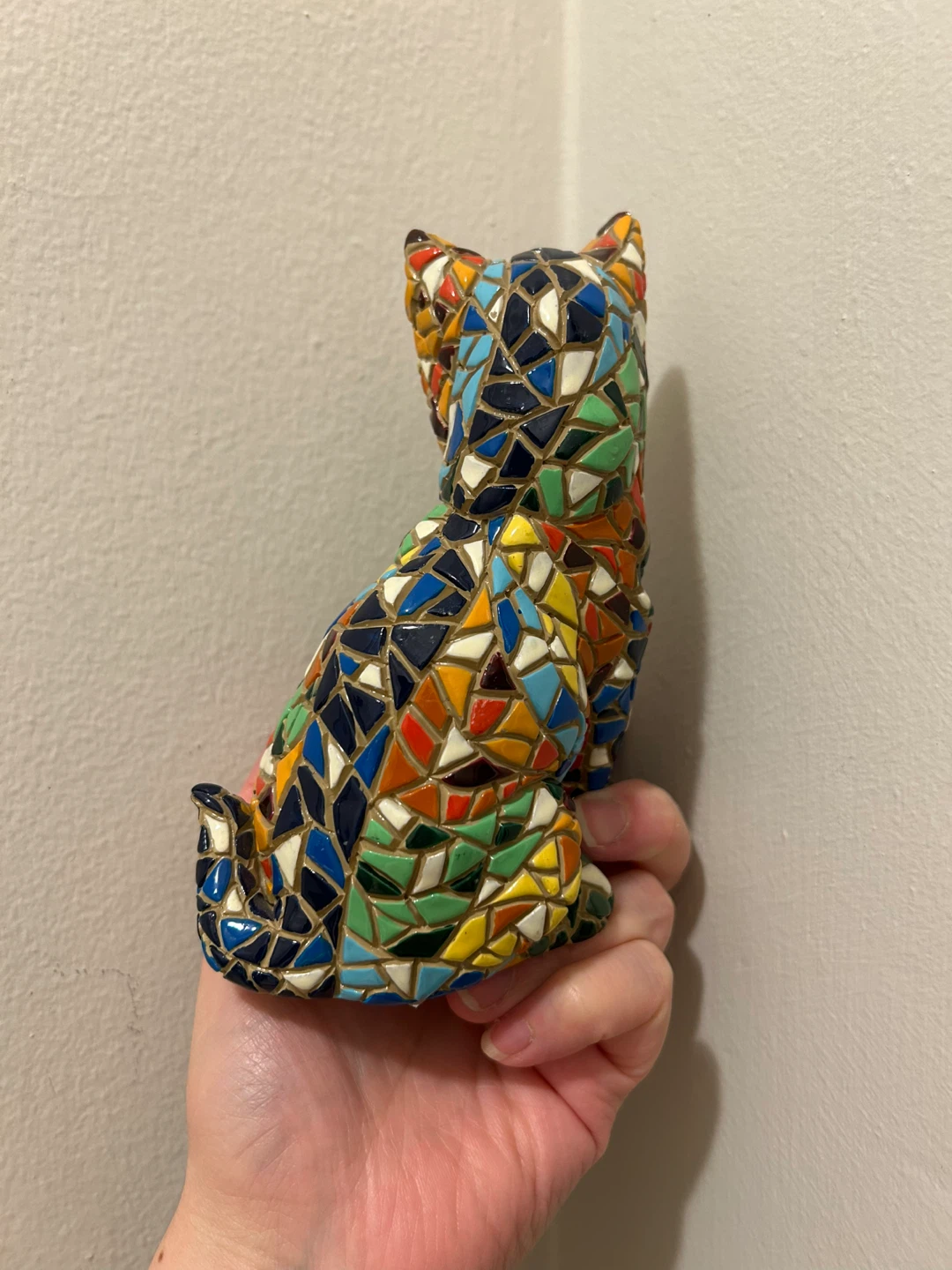 Beautiful Colorful Mosaic Cat Figurine - Brand New with Tags - photo 3