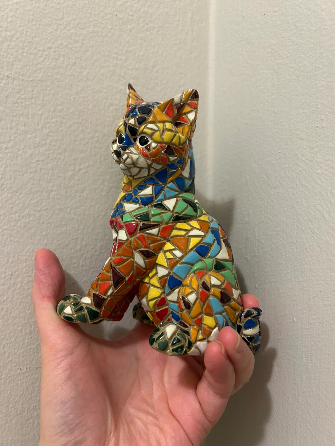 Beautiful Colorful Mosaic Cat Figurine - Brand New with Tags - photo 2
