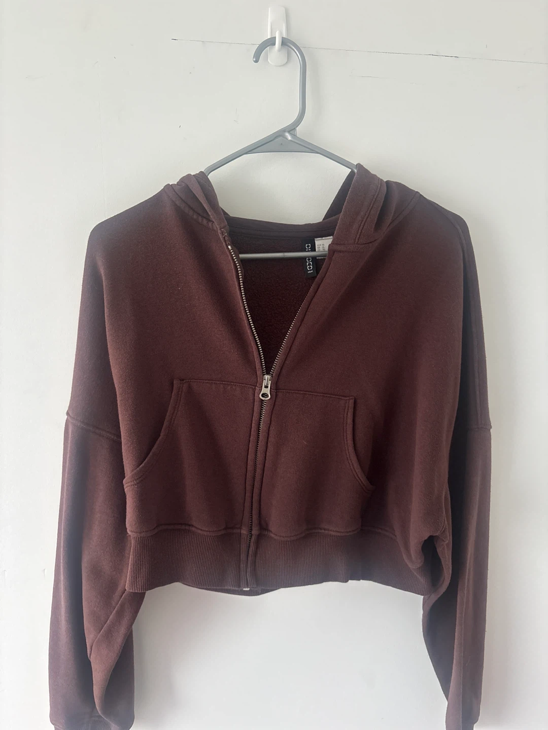 H&M Cropped Zip-Up Hoodie