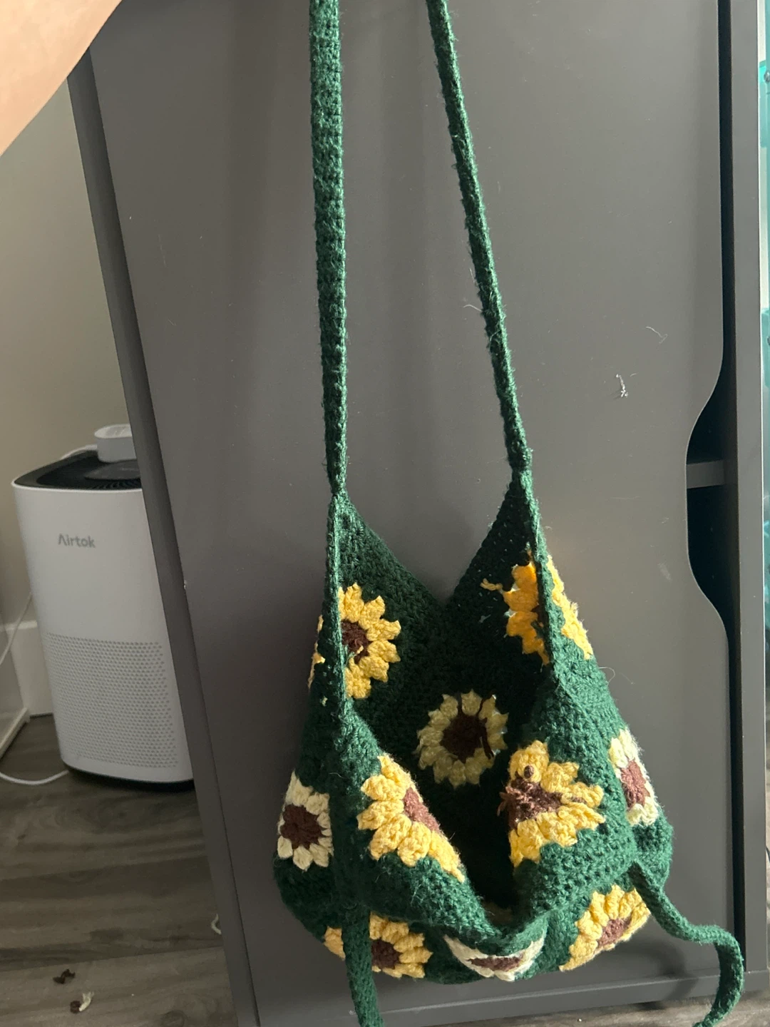 Handmade Crochet Sunflower Bag - photo 3