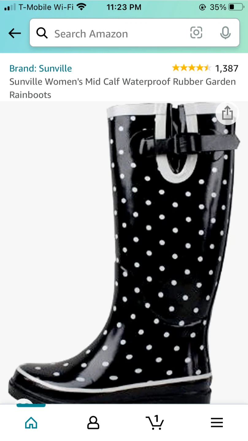 Black and White Polka Dot Rain Boots - photo 4