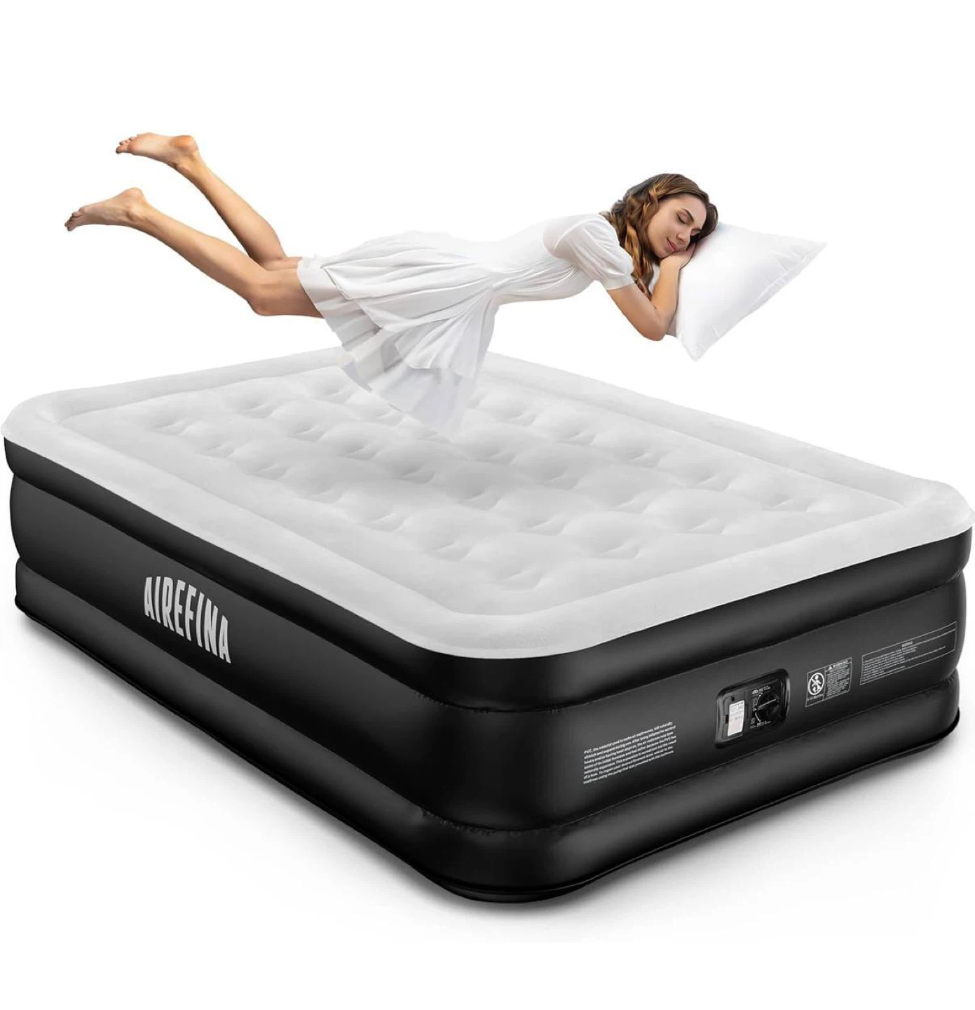 AIREFINA Full Size Air Mattress with Built-in Pump - photo 2