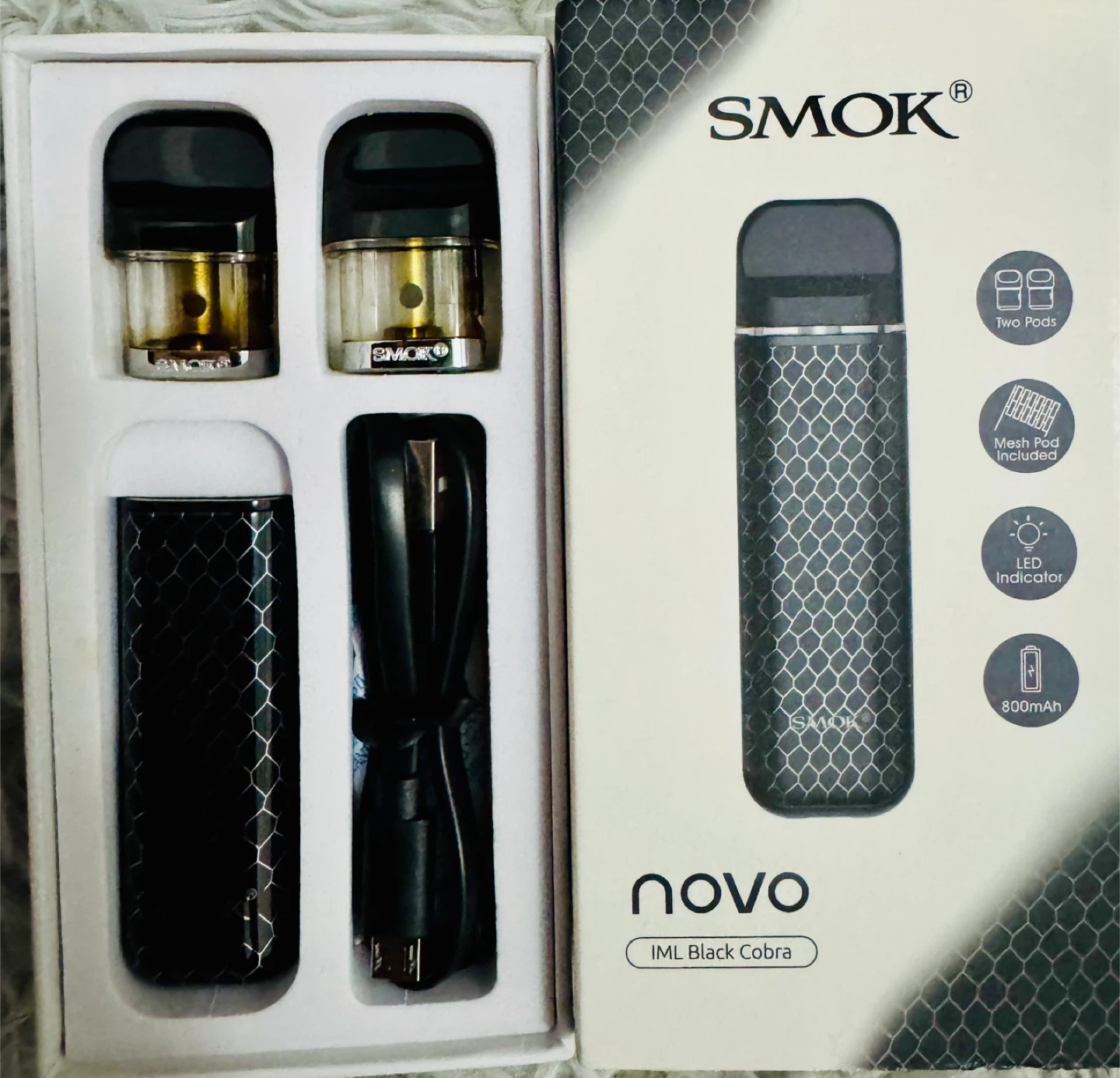 SMOK Novo IML Black Cobra Pod System Kit - photo 2