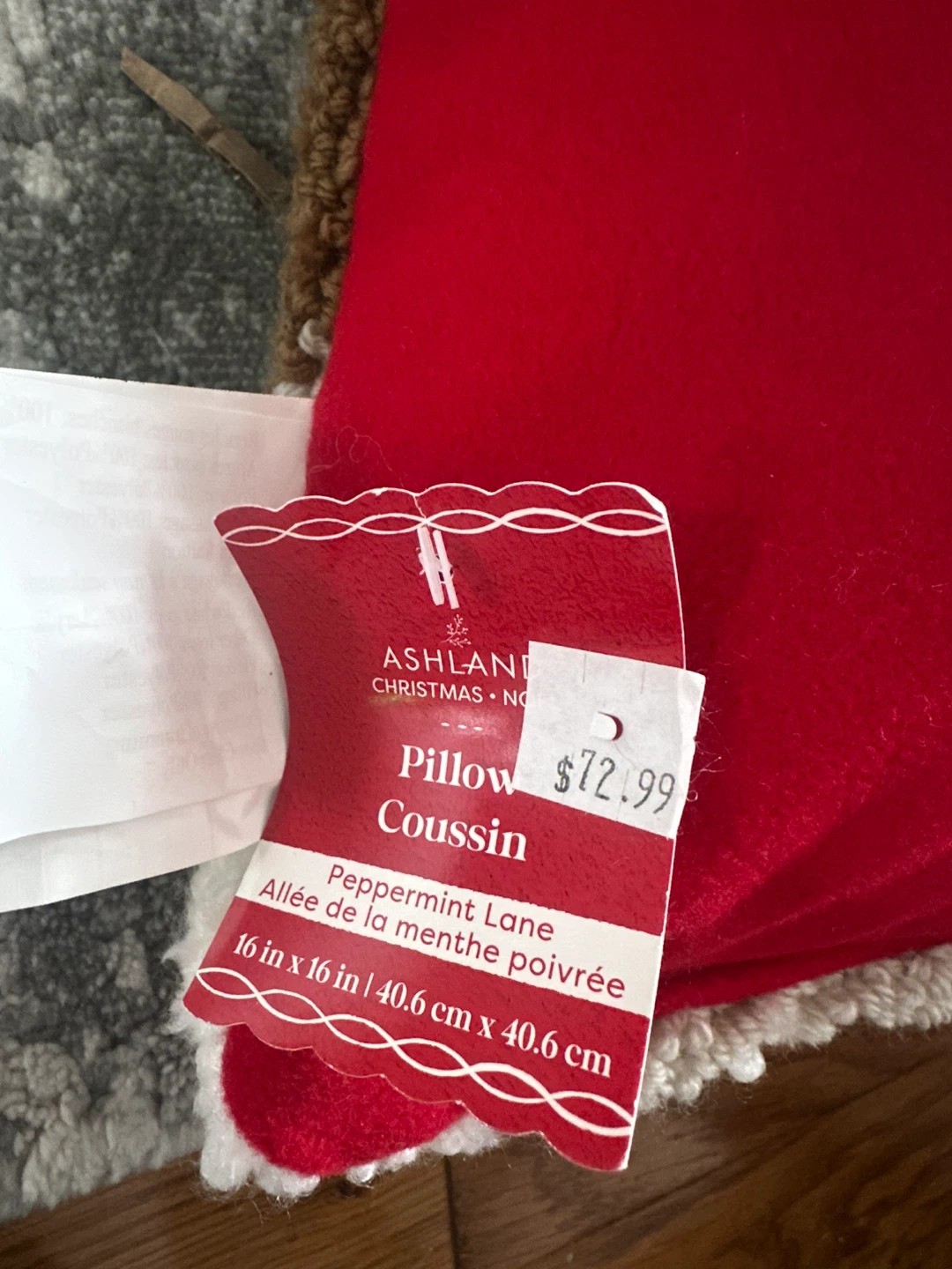 New Ashland Christmas Pillow - Peppermint Lane Santa Face - photo 2