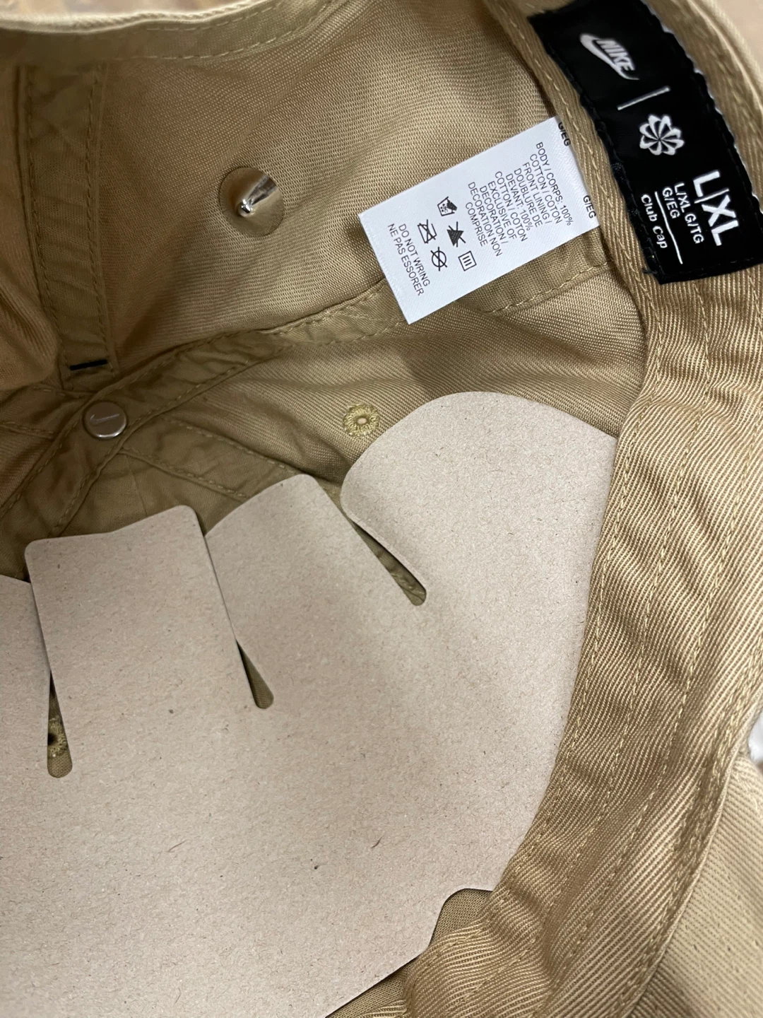 Nike Club Cap L/XL Tan Cotton - photo 4