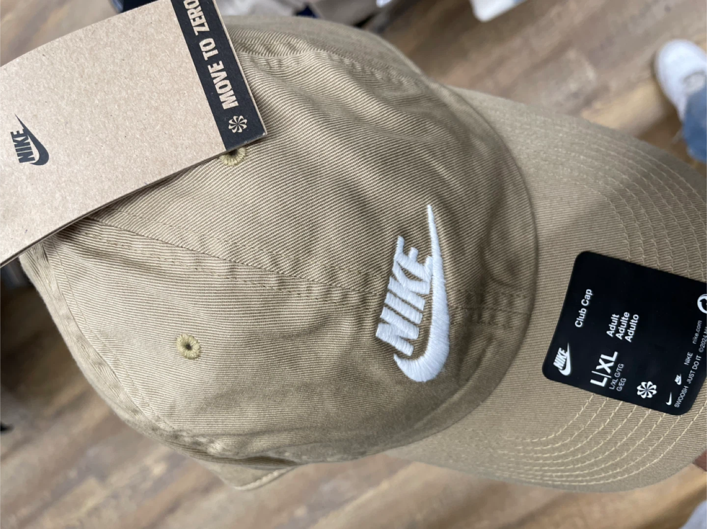 Nike Club Cap L/XL Tan Cotton