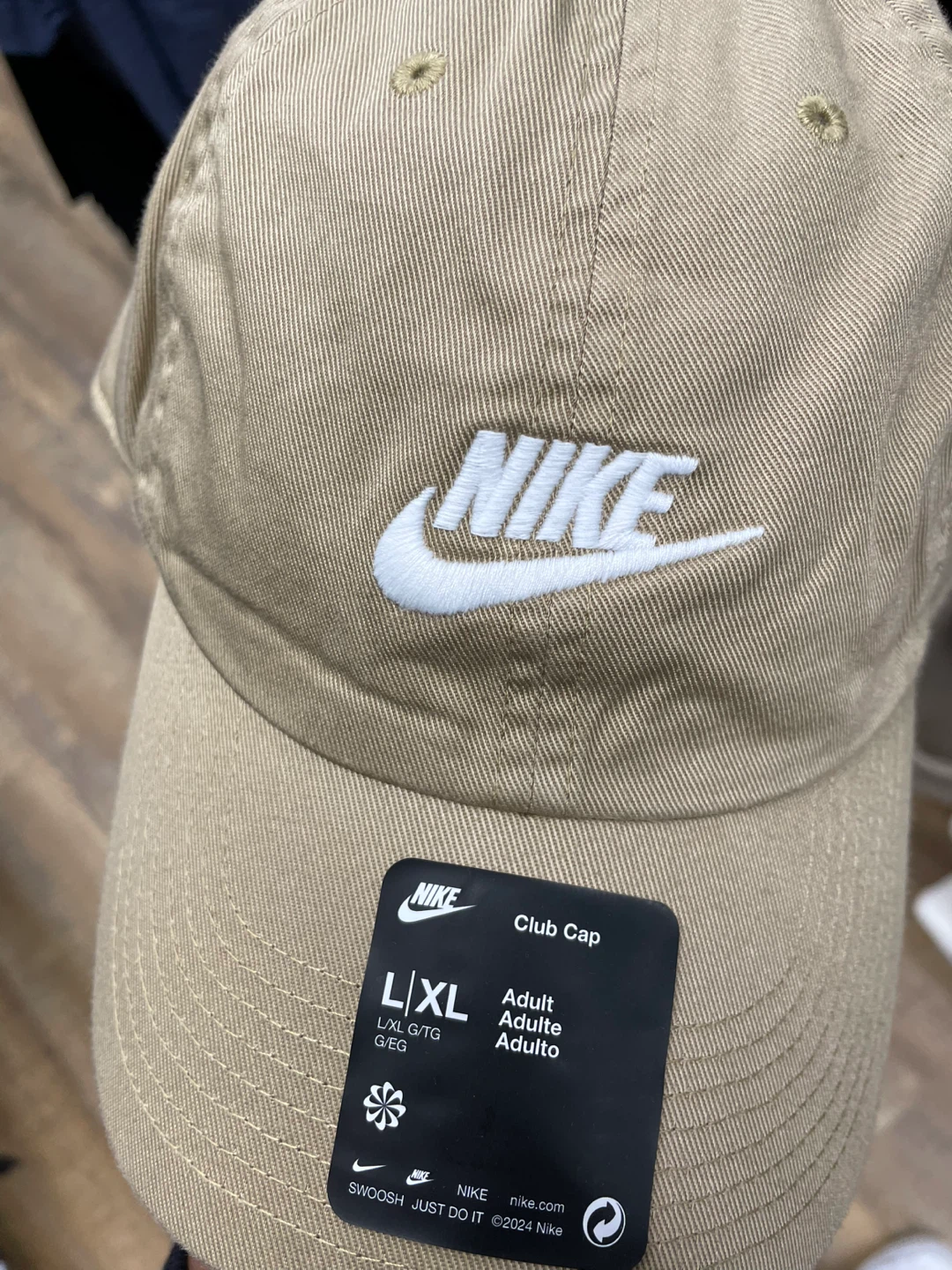 Nike Club Cap L/XL Tan Cotton - photo 3