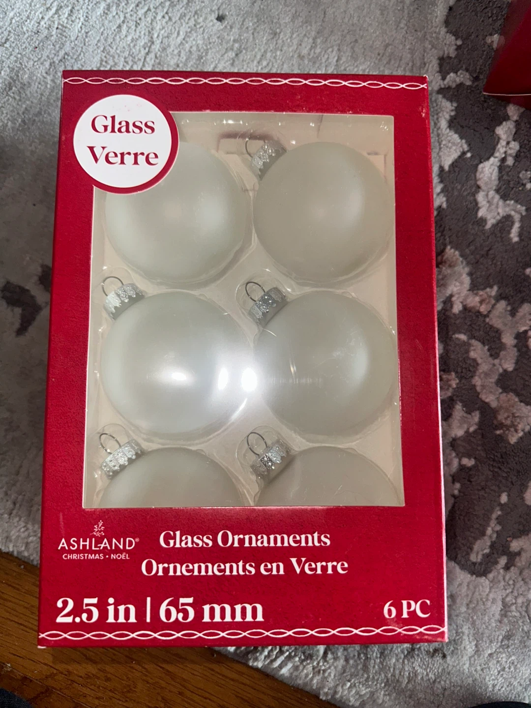 New Ashland Glass Ornaments - 6 PC