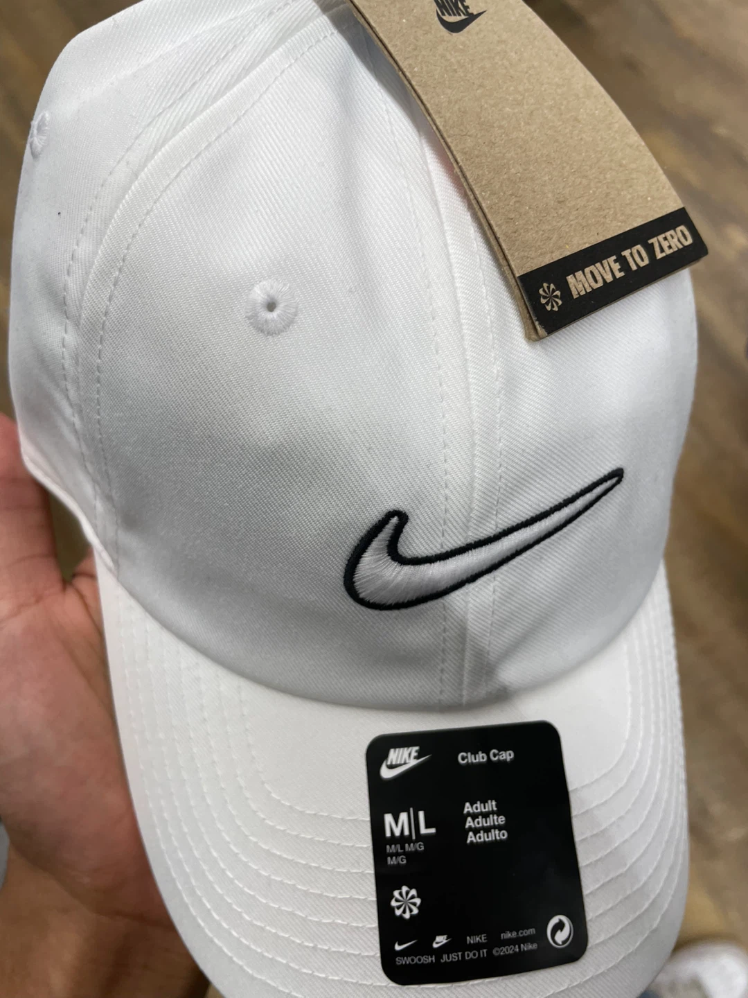 Nike Club Cap M/L White - photo 2