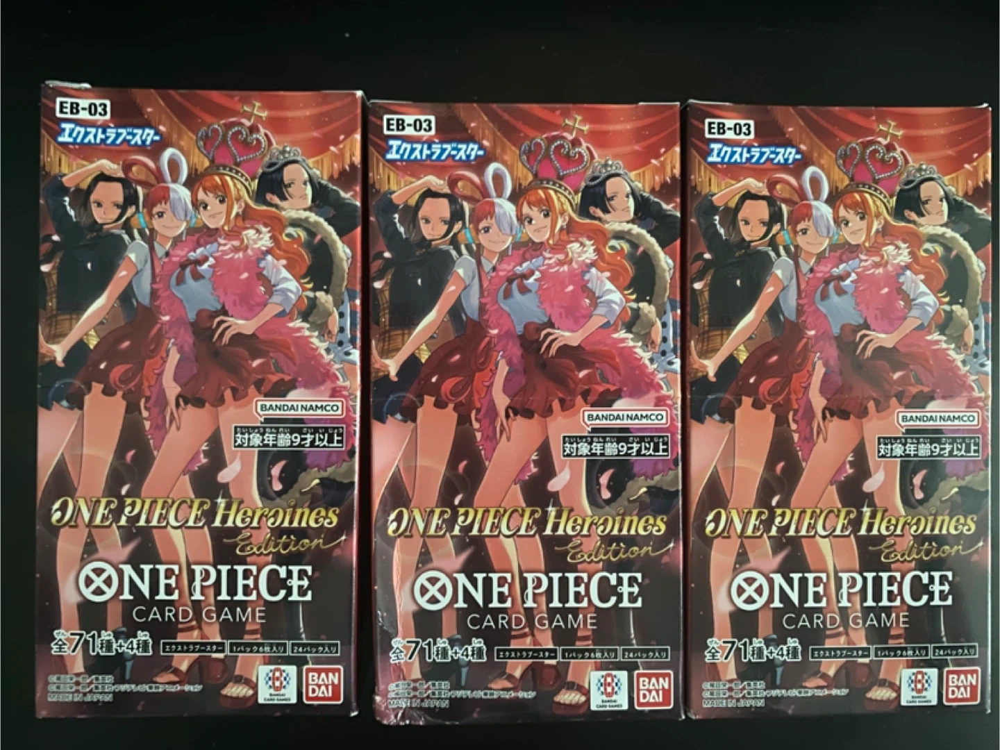 One Piece Card Game EB-03 Heroines Edition Japanese 24packs X 3