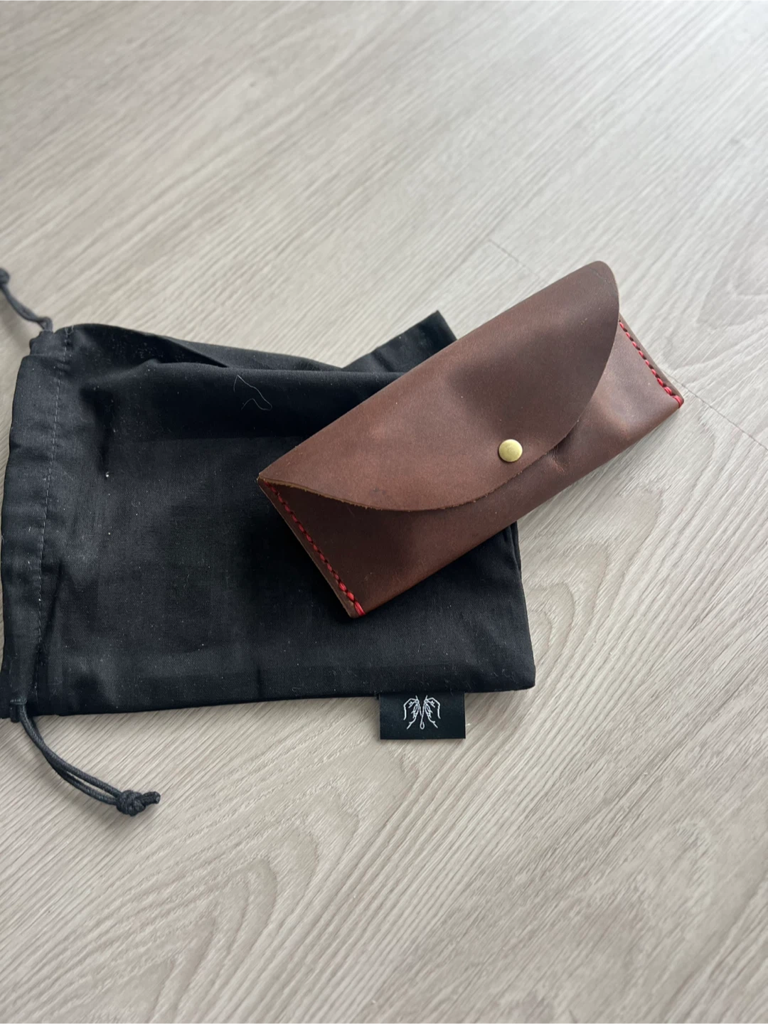 Brown Leather Glasses/Shades Case - photo 3