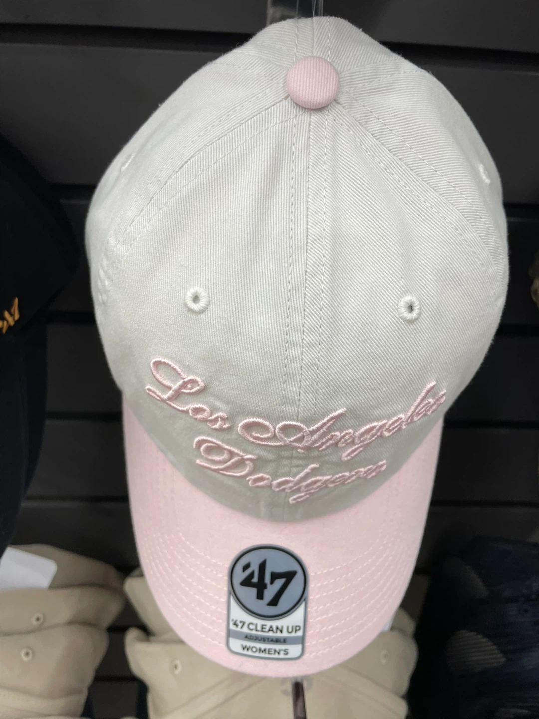 47 Brand Los Angeles Dodgers Baseball Cap - Light Grey/Pink - photo 2