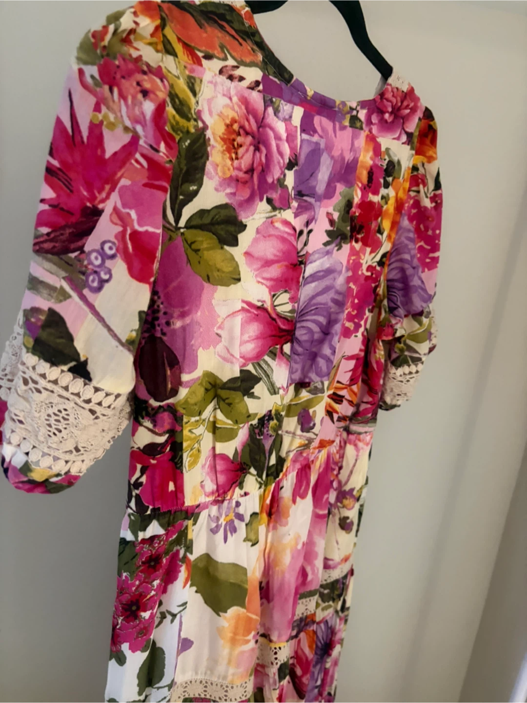 Robe longue VASHNA à fleurs, taille M - photo 5