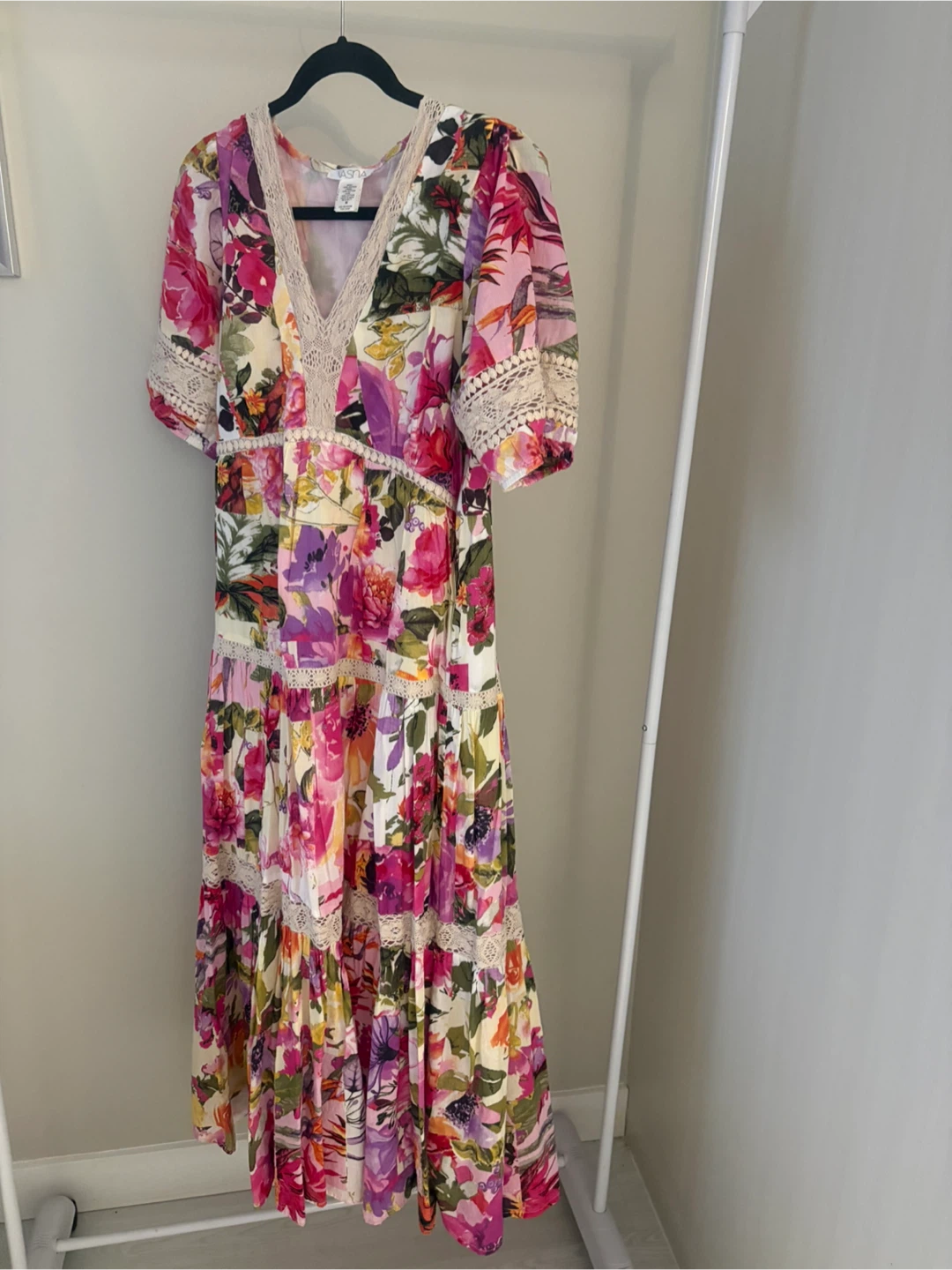Robe longue VASHNA à fleurs, taille M