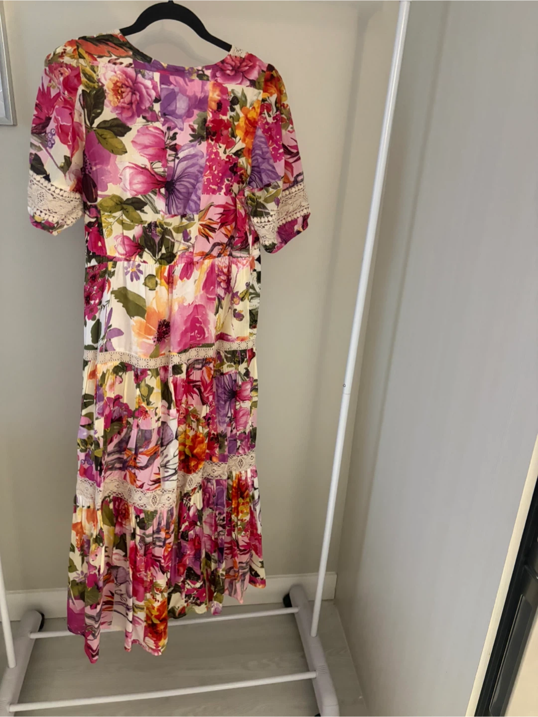 Robe longue VASHNA à fleurs, taille M - photo 4