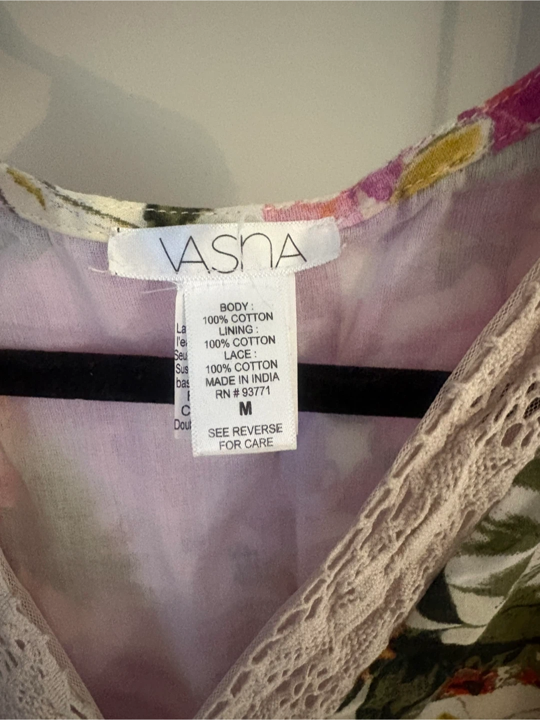 Robe longue VASHNA à fleurs, taille M - photo 3
