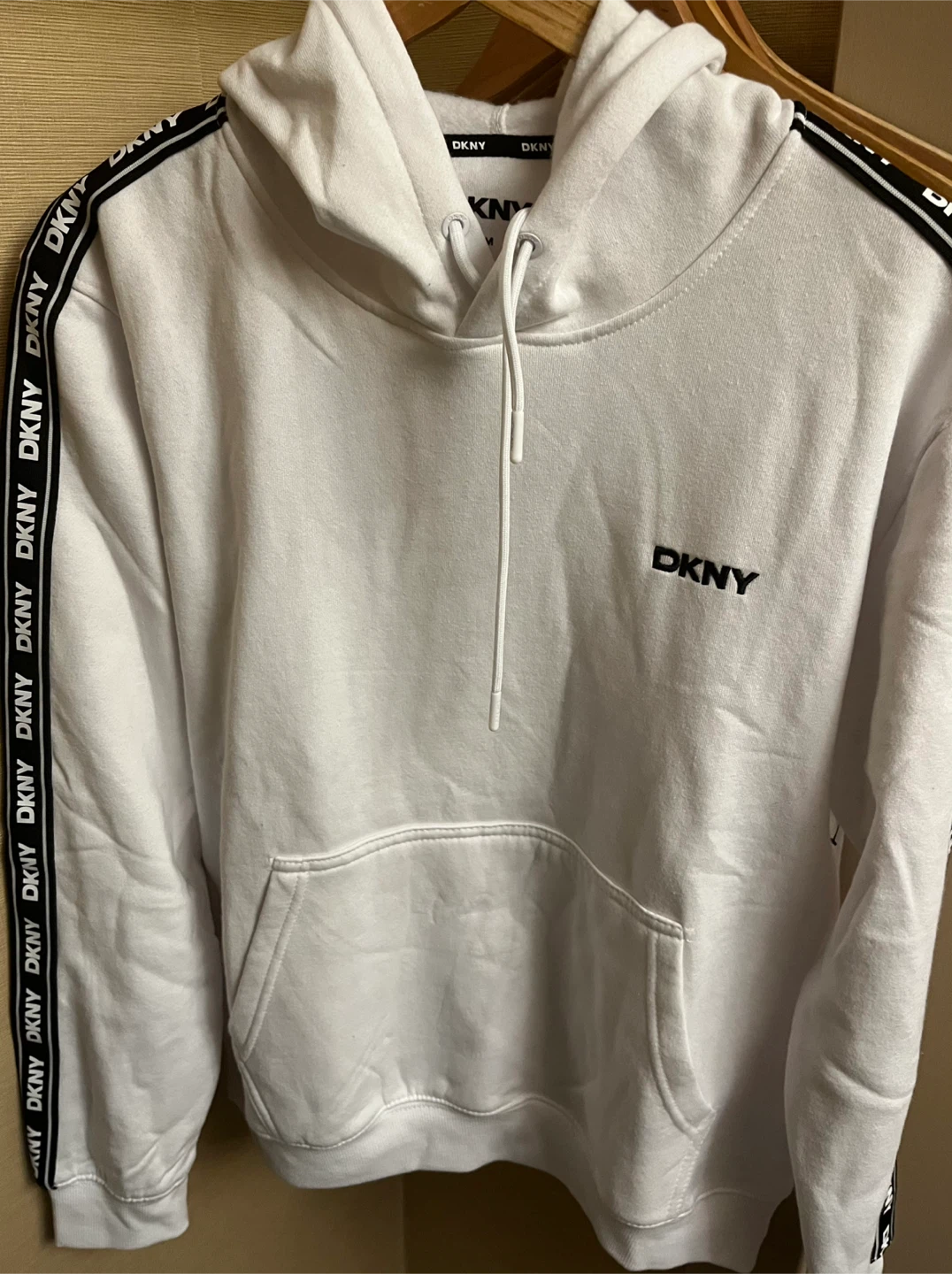 DKNY White Hoodie - Size Medium-Brand New