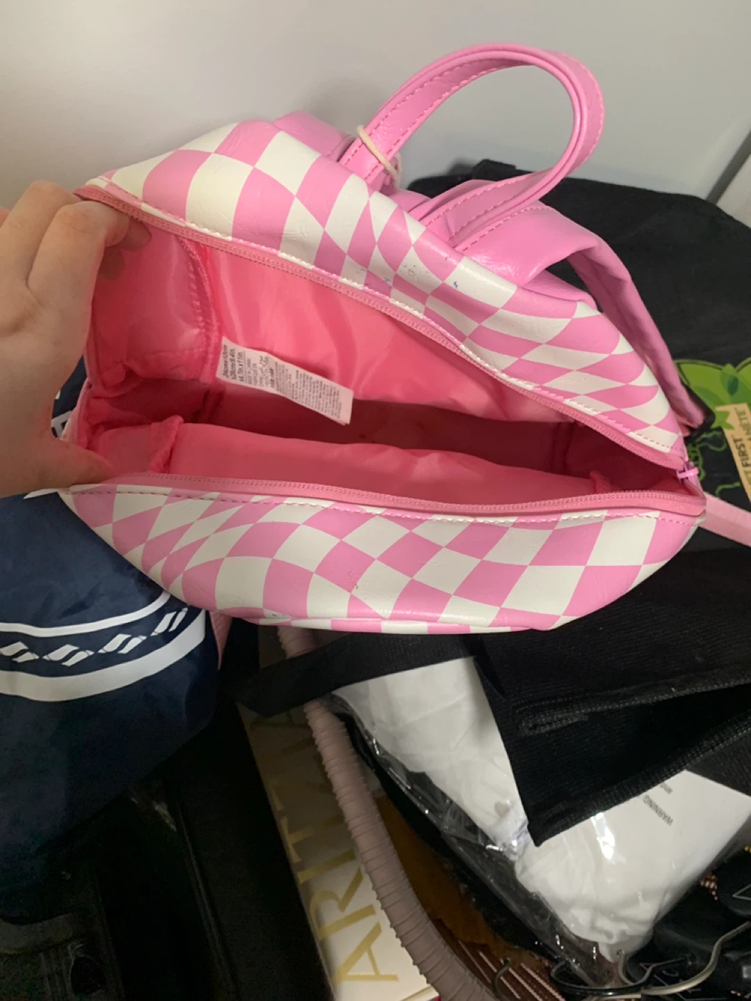 Care Bears Pink Checkered Mini Backpack - photo 2