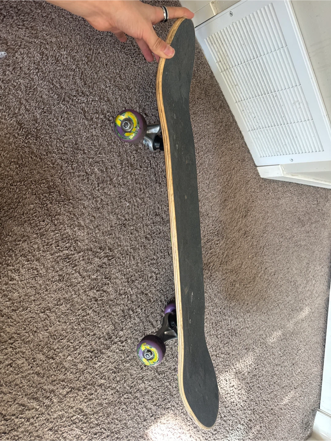 purple and green creature Skateboard - photo 2