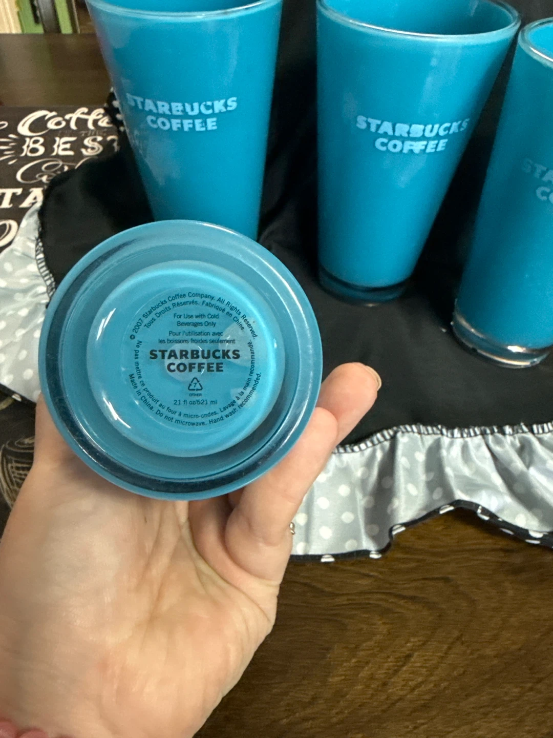 Starbucks Coffee Blue Tumblers Set of 4 - photo 2